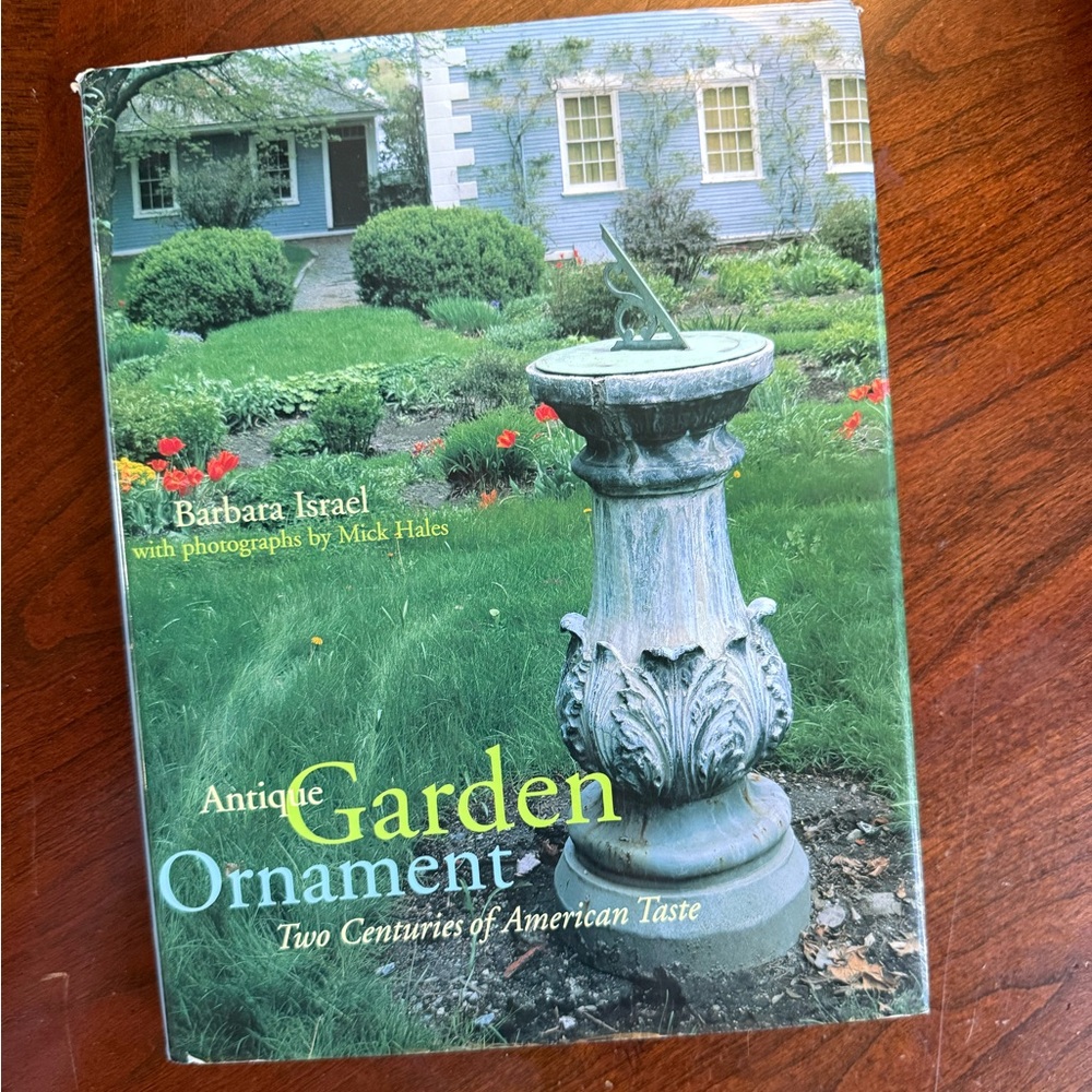 Antique Garden Ornament Book by Barbara Israel - Green Cover